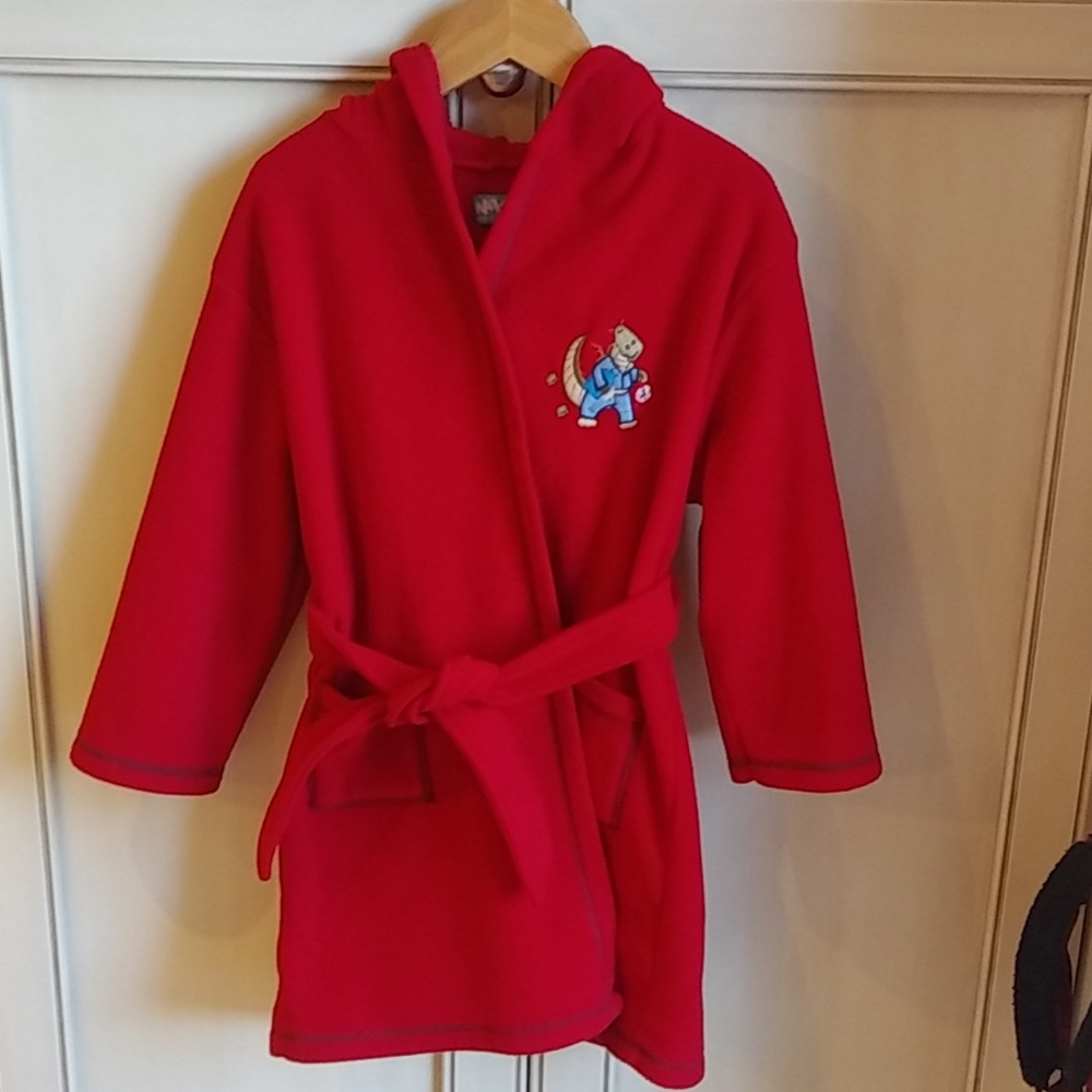 Nass Boys to Bed Red Dragon Robe Size 3X/4